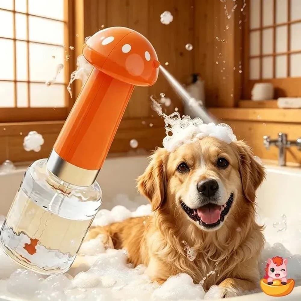 Fabricante De Espuma Para Animais De Estimação , Cogumelo Recarregável , Cão , Gato , Gel De Banho , Dispensador , Portá