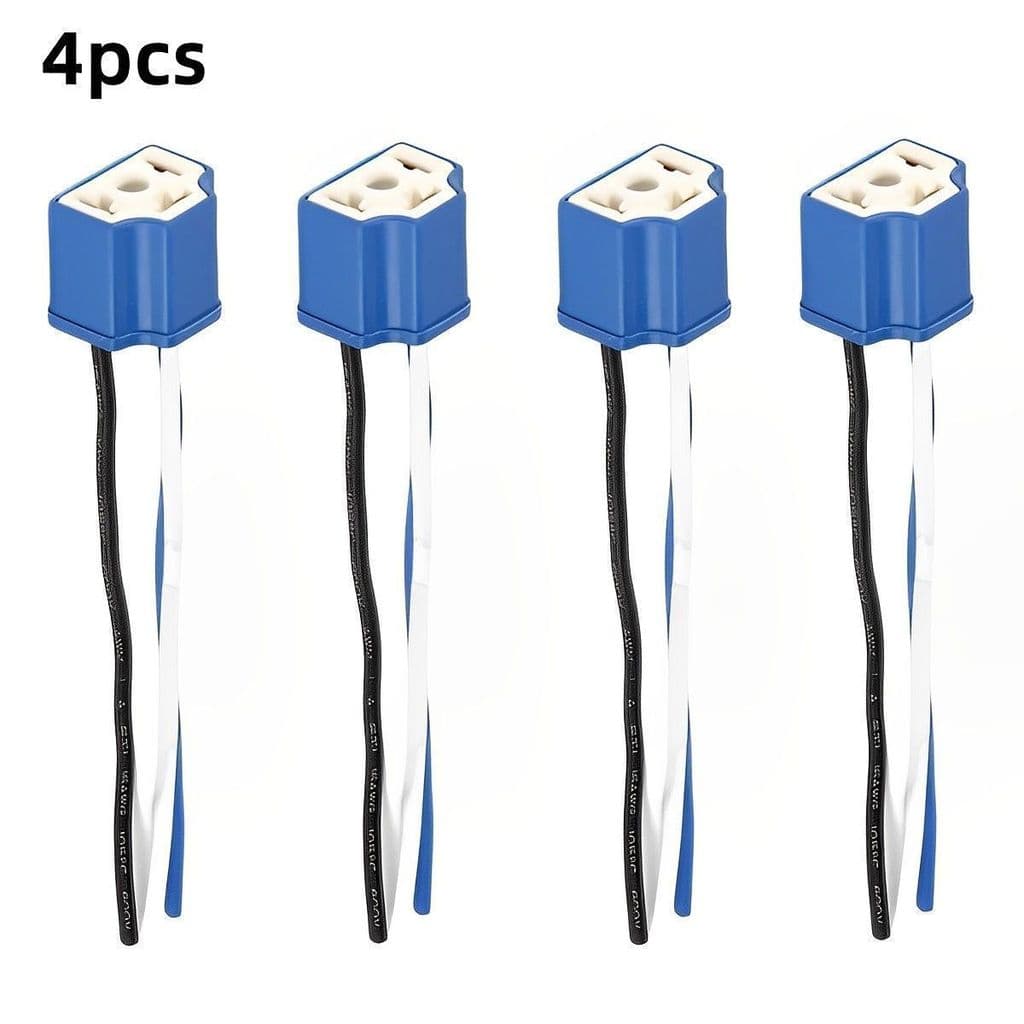 4/2/1pcs H1/H4/H7 12V Conector De Chicote De Luz De Carro Para Traseira , Lâmpada Diurna , Farol