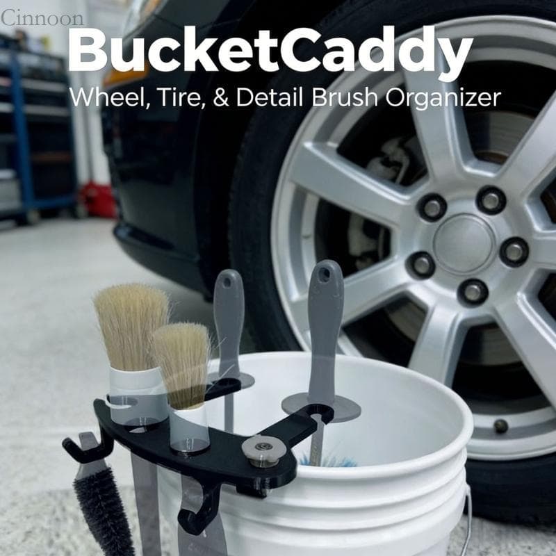 CINN Bucket Mount Escova Organizador 17 5cm Detalhamento Suporte Armazenamento