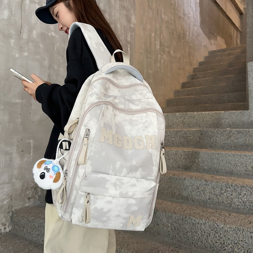 Nova grande capacidade Tie-Dye mochila feminina casual grande capacidade estudante mochila computador mochila casual
