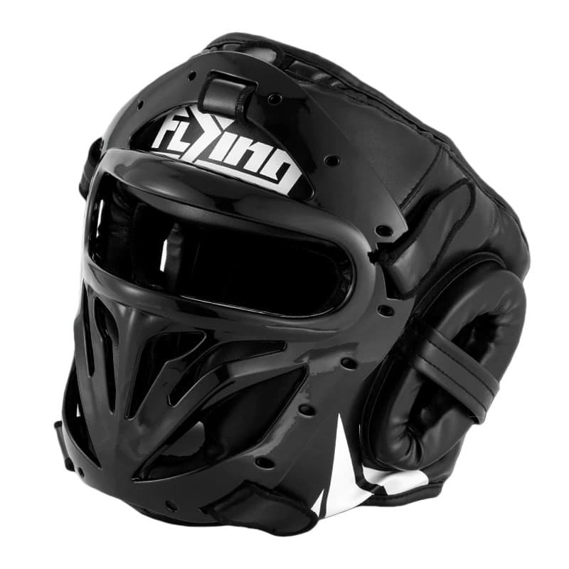 Capacete De Boxe Ajustável Para Crianças E Adultos Sanda Muay Thai Com Máscara Kick Combate Artes Marciais