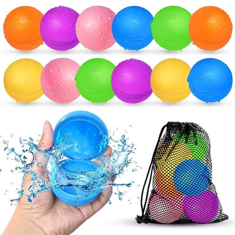 Balões de água de enchimento rápido para batalhas aquáticas, balões de água reutilizáveis para praia W9KZ