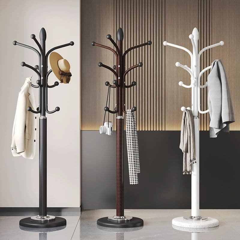 Cabide Vertical de chão para casa, quarto, luz de mármore, cabide de luxo, armazenamento simples, cabide de roupas