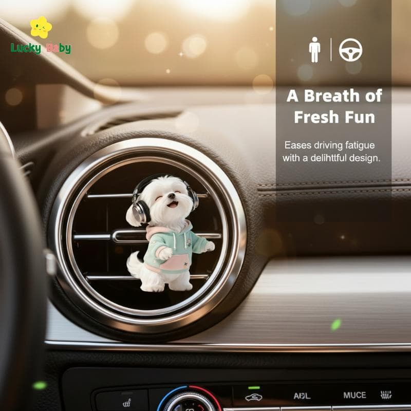 [Luckybaby-t] Clipes De Ventilação De Ar De Carro Acrílico 2D De Desenho Animado , Ambientador Fofo , Interior , Acessór