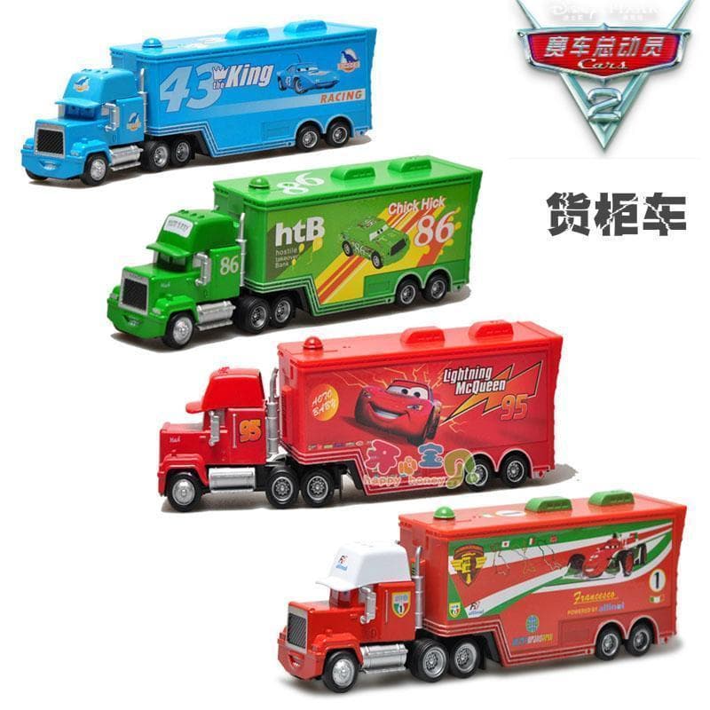 Carros de corrida Carros 3 Carros de brinquedo Carro King Luba Faslanco Container Truck Tio Mai Black Storm