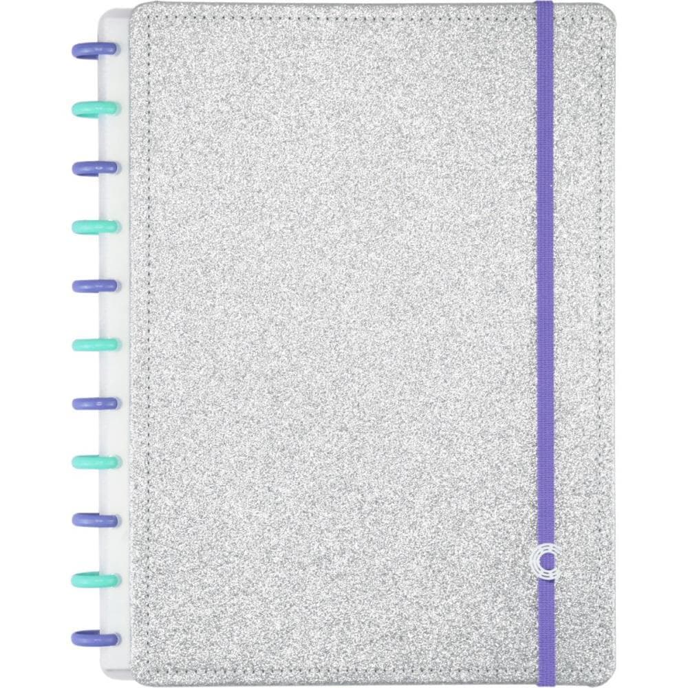 Caderno Inteligente Grande LETS Glitter Silver 2.0
