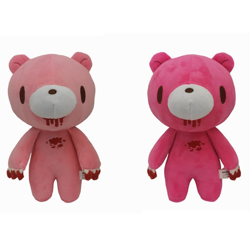 Novo produto transfronteiriço urso sombrio de pelúcia pequeno urso rosa urso violento boneca em pé brinquedo de pelúcia