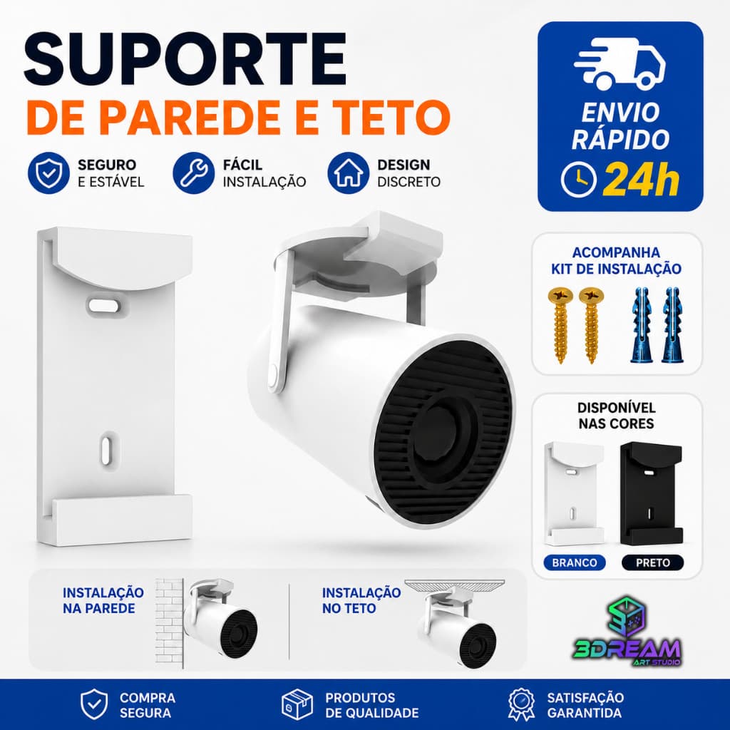Suporte Projetor HY300 Magcubic Suporte de Teto e Parede