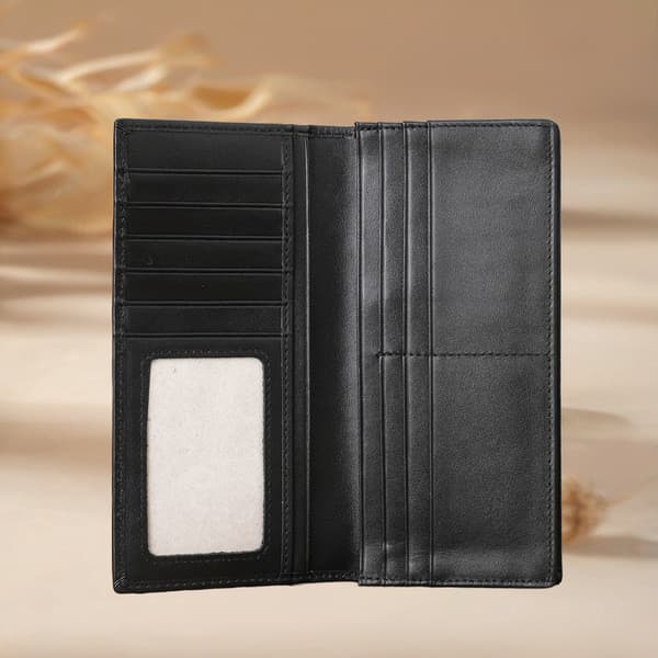| carteira masculina original | carteira masculina grande carteira masculina pequena ❇Preto genuíno couro longo
