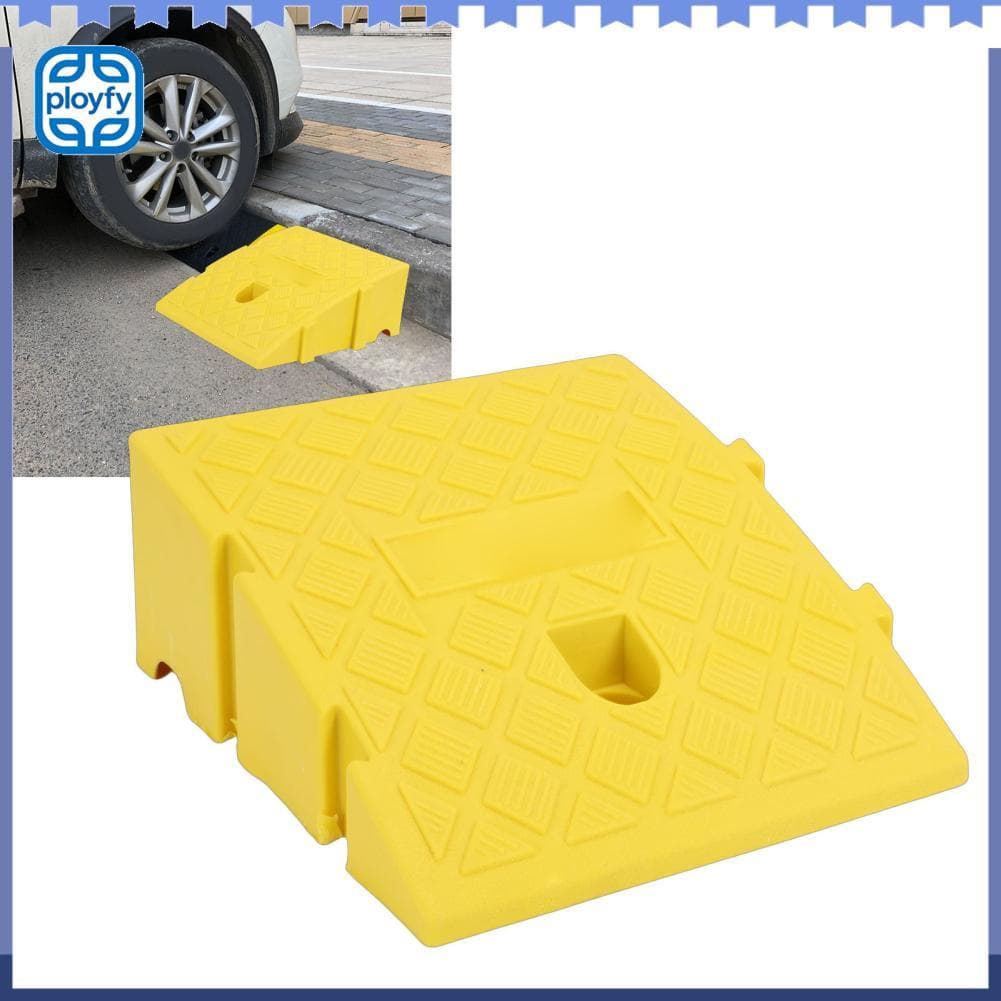 Ployfy Ramox portátil resistente de aramex, material pe amarelo, 11cm de altura, capacidade de 2 toneladas, superfície