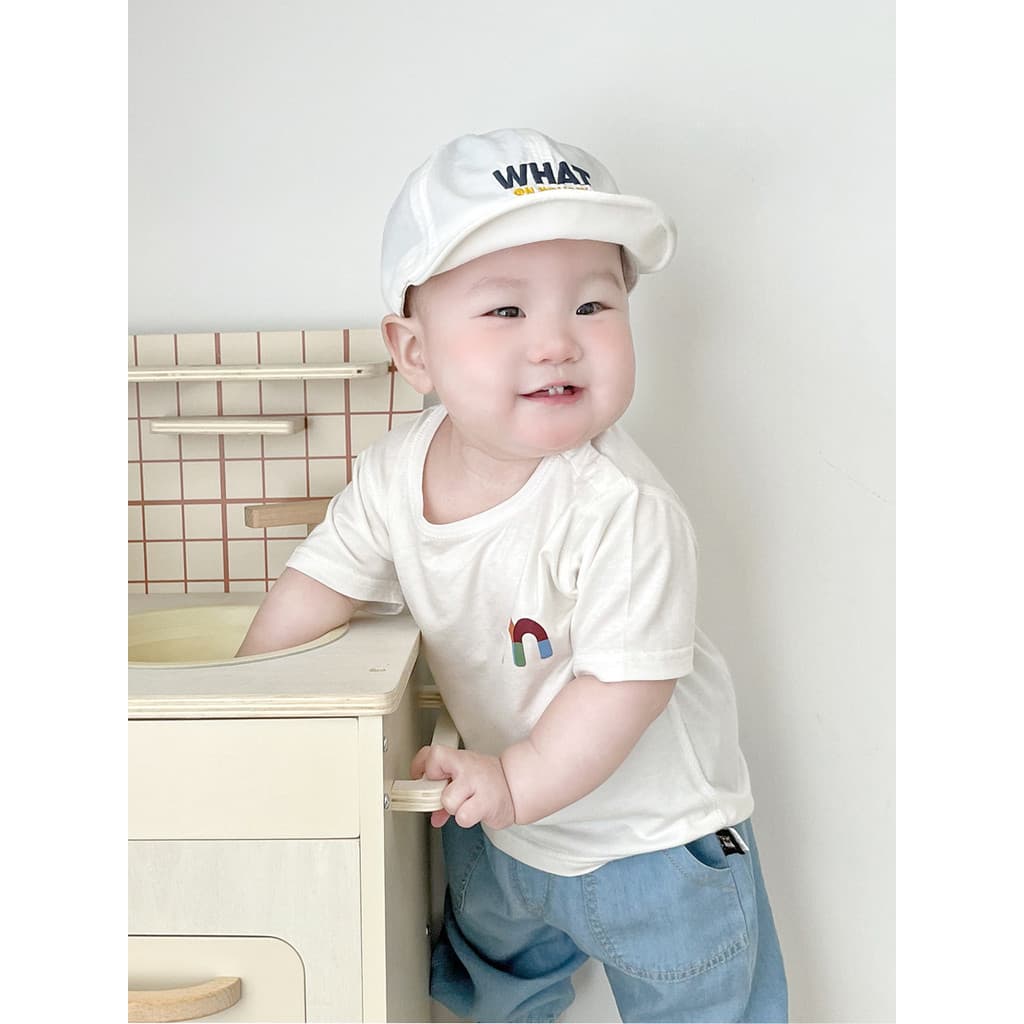 Bebê bebê Modal camiseta de manga curta meninos 2023 novo estilo roupas de verão meninas topos roupas de verão do bebê c