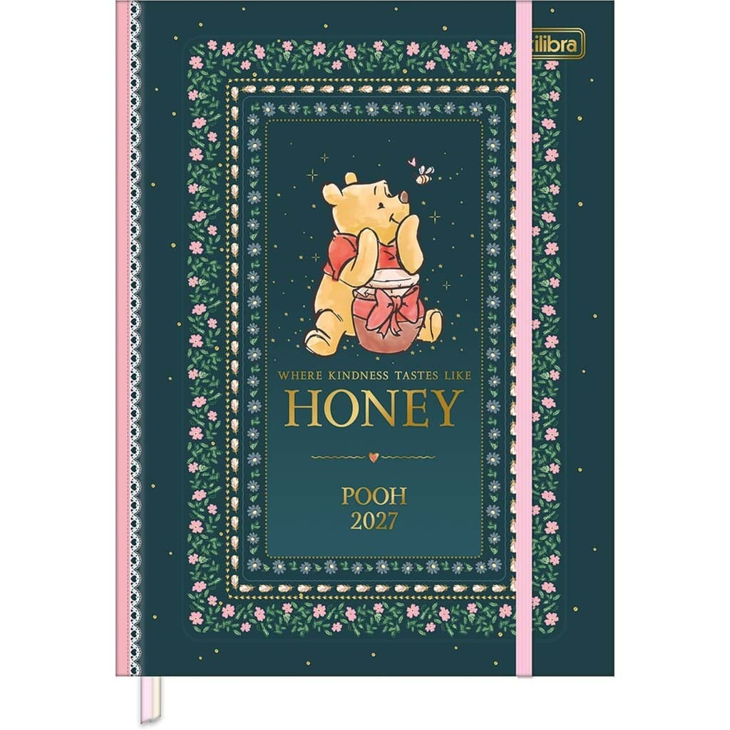Agenda Planner Costurada Pooh 2027 Tilibra