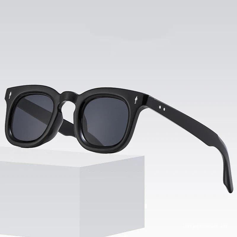 Moda Pequeno Quadrado Óculos De Sol Feminino Retro Rebites Doces Cor Tons UV400 Masculino Punk