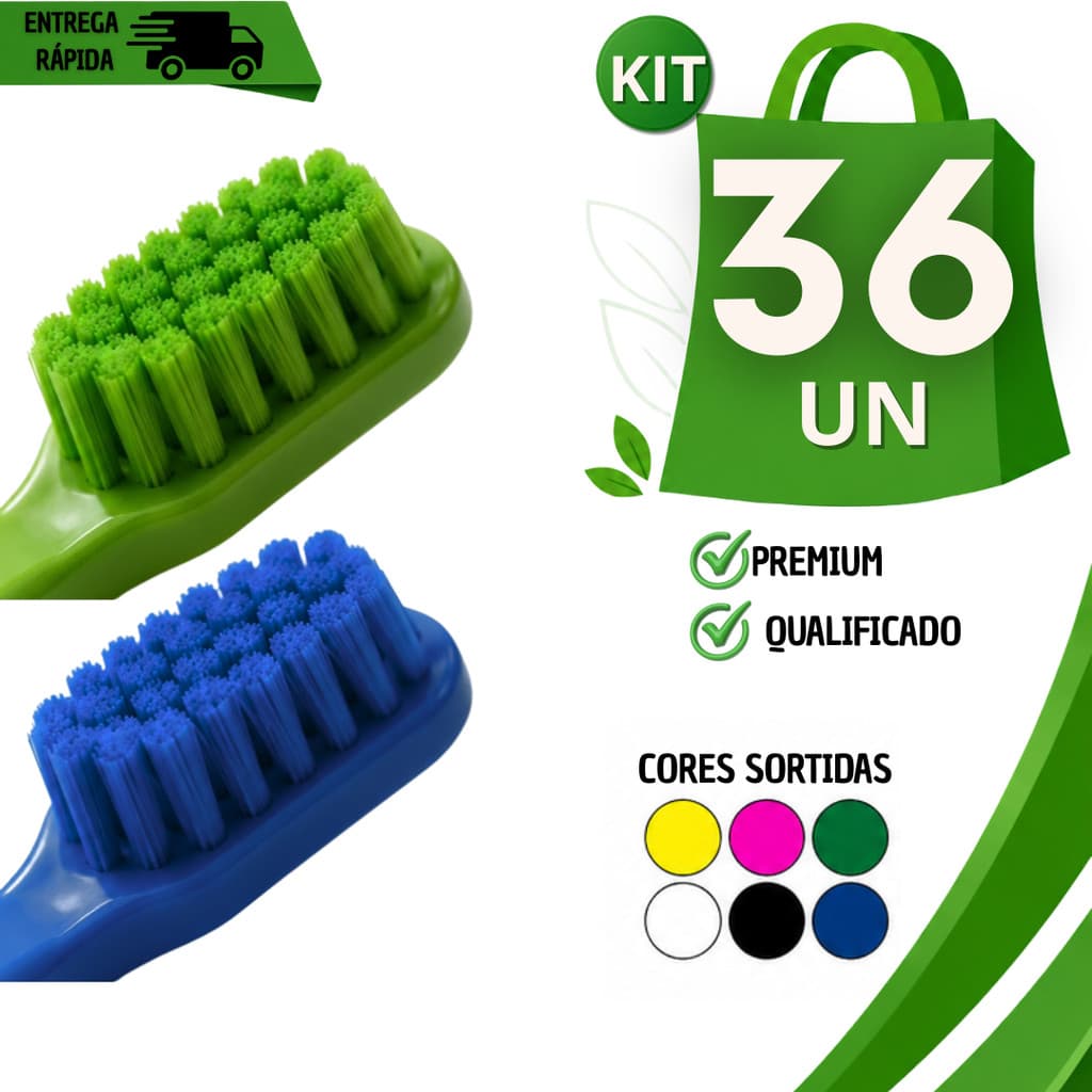 Kit Escova De Dente Cura Ultra Macia Para Gengiva Sensível Higiene Prox Bucal Cores Sortidas