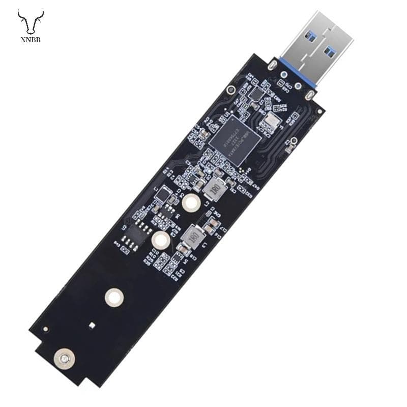 M . Adaptador 2 SATA NVMe SSD Para USB 3.1 , Placa Conversora Externa PCI-E-Gen 2 PCIe Tipo A