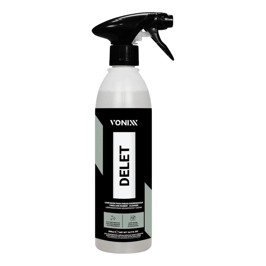 Delet Vonixx Limpador Para Pneus E Borrachas 500 Ml