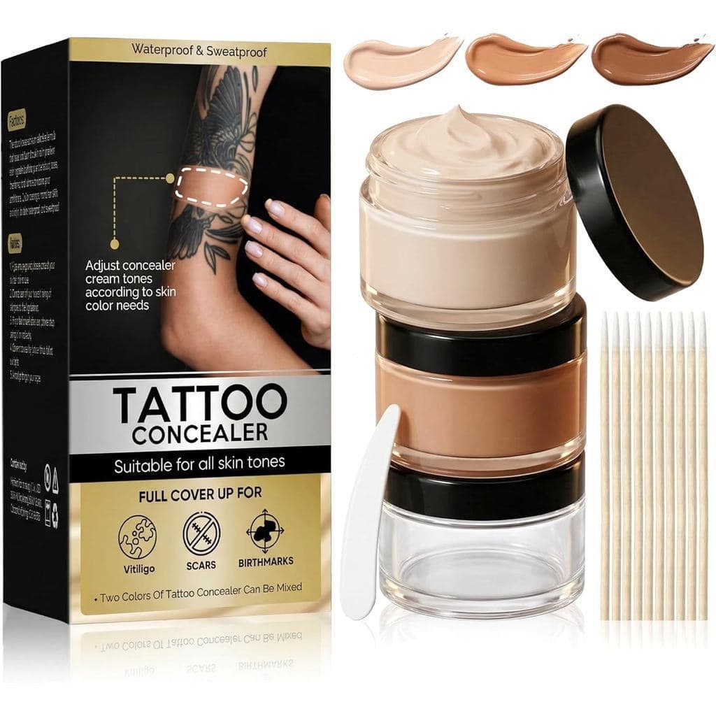 TattooCoverUp, corretivo para tatuagens em toda a perna