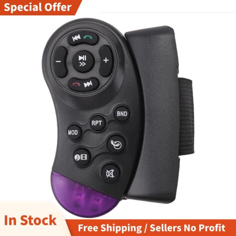 Volante Universal Controle Remoto Sem Fio 11 Botões Para Carro CD DVD MP5 Player