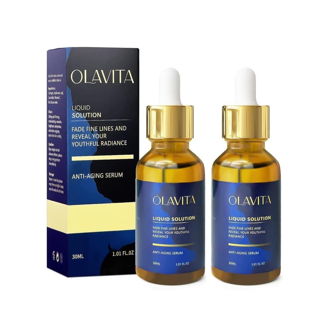 Sérum Facial Olavita, Sérum de Vitamina C e E, Sérum Facial Antienvelhecimento e Firmador, Aumenta a Produção de Colágen