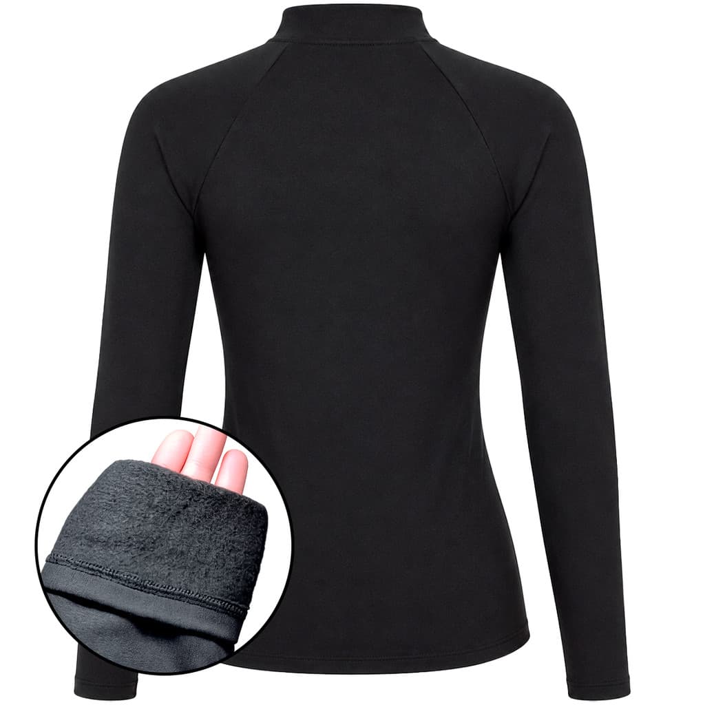 Blusa PELUCIADA FLANELADA Segunda Pele Unissex Térmica Inverno Manga Longa