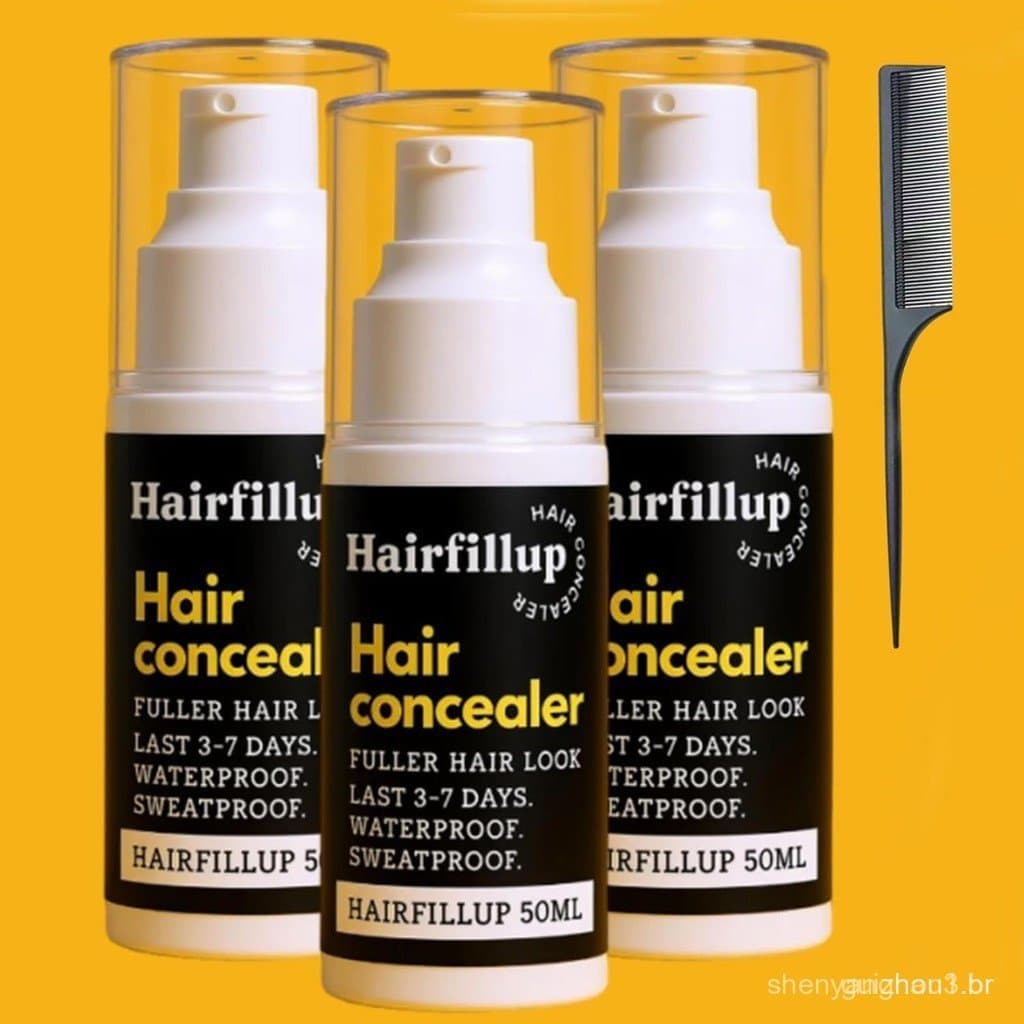 Corretivo Capilar, Corretivo Capilar Preto 50ml, Corretivo à Prova d'Água, Corretivo Capilar Unissex (conjunto de 3 peça
