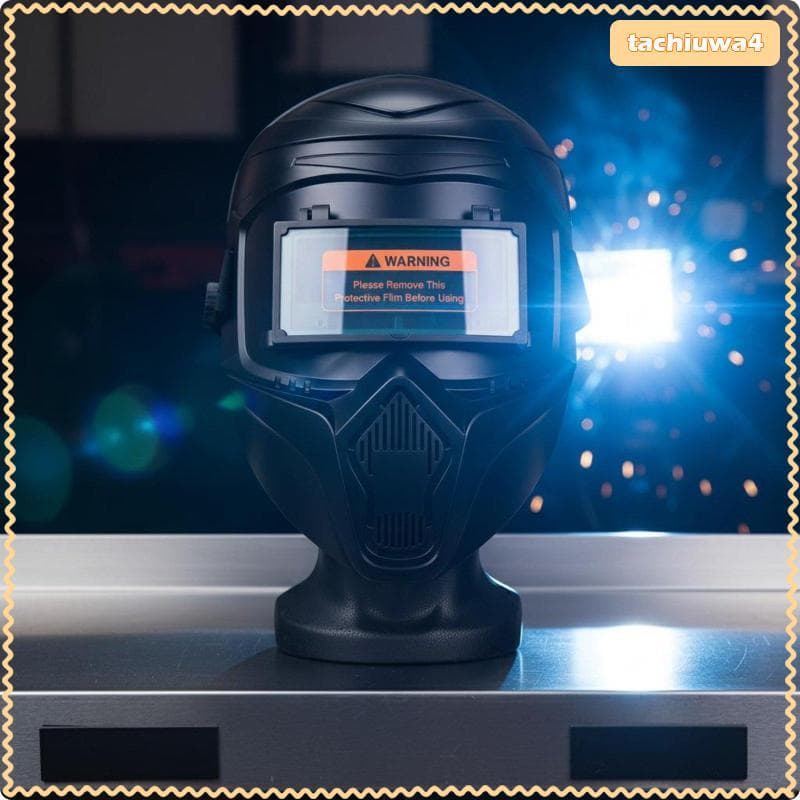 [Tachiuwa3] Escudo Facial De Soldagem Capacete Resistente A Impactos Tampa De Segurança Com Escurecimento Automático Par