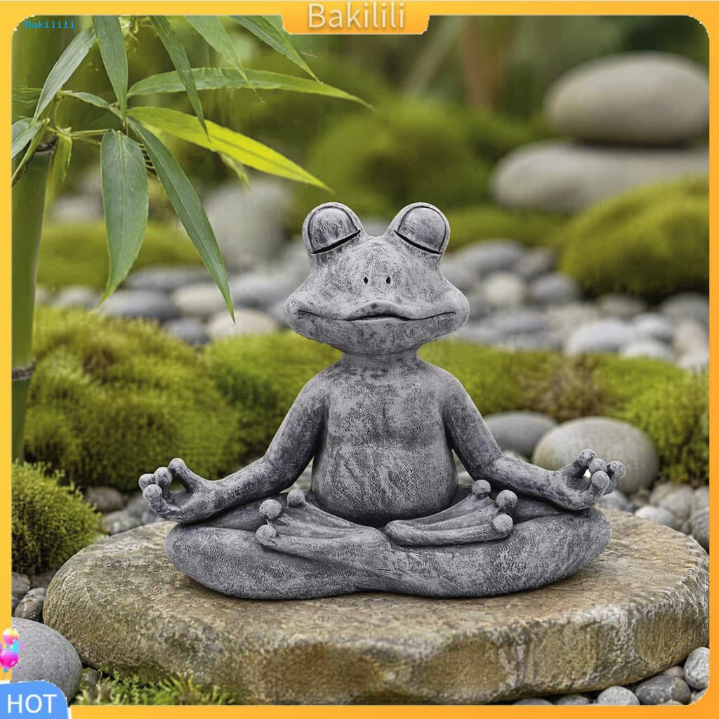 { Bakilili } Decoração De Mesa De Cura Para Casa Estátua De Jardim De Animais De Estimação Estatueta De Meditação Em Res