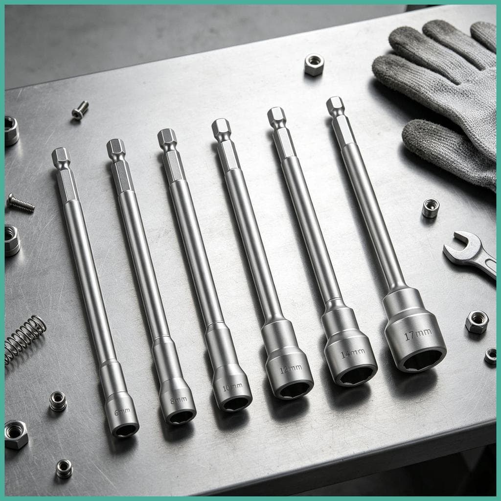 Driver De Porca Magnética , 6 Peças , Chave Hexagonal Forte Conjunto De Broca Para Oficina , Garagem , Profissional , yo
