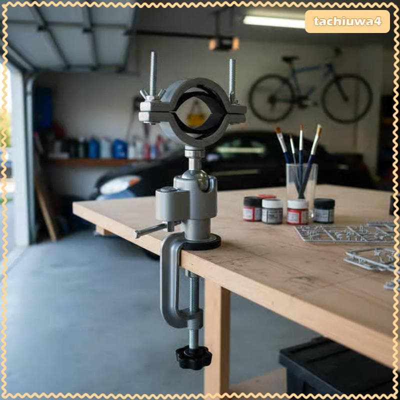 [Tachiuwa3] Mini Torno De Bancada Elétrico Broca Stand Holder Mesa Para Carpintaria Braçadeira Liga De Alumínio Resisten