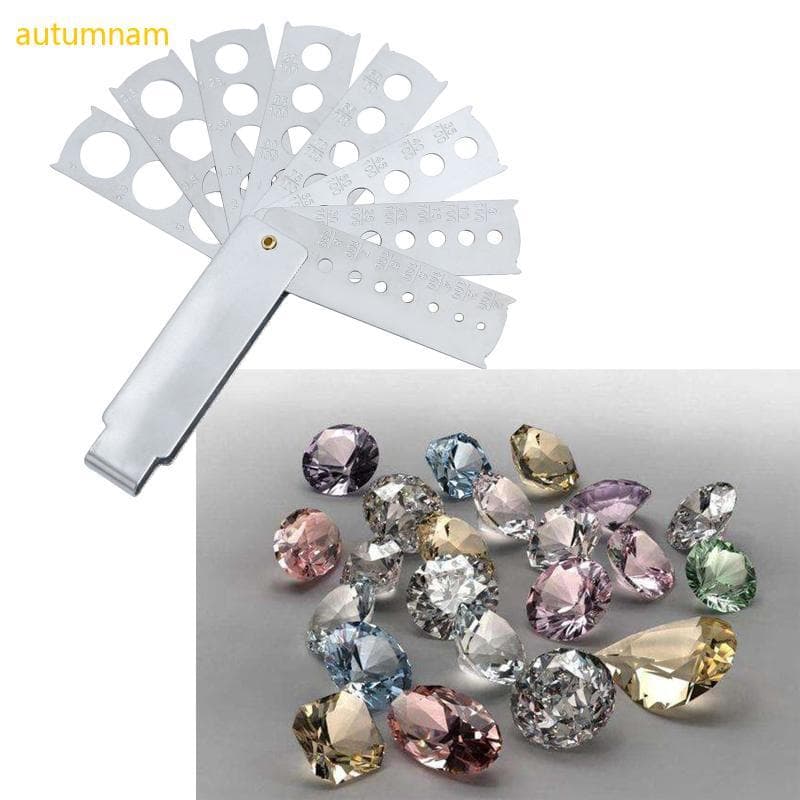 Autumnam Gem Ferramenta Medição Joias Equipamento Acessório Medidor Diamante
