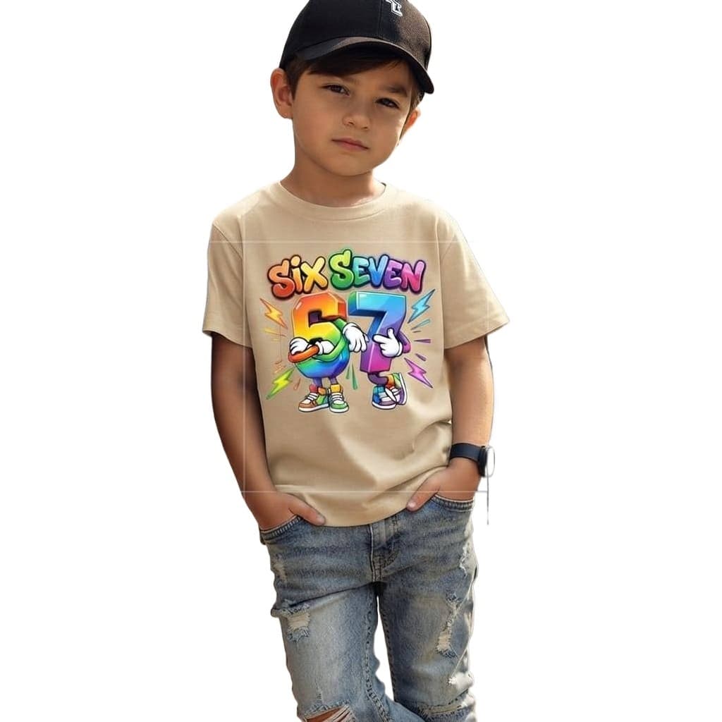 Camiseta Kids Estampada Colorida 100% Algodão Confortável Crianças Meme