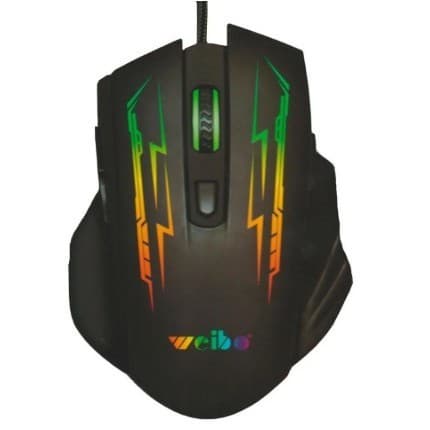Mouse Gamer Óptico X8 com Iluminação LED RGB, DPI Ajustável de 1600/2400/3200 e 7 Botões