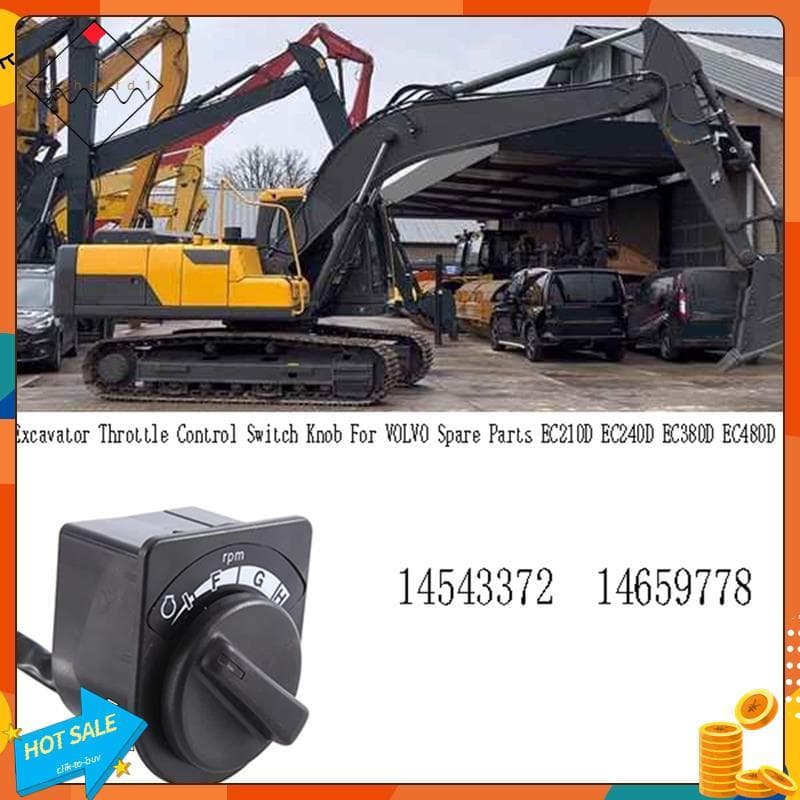 [Promover J] Peça De Reposição Do Botão Interruptor De Controle Acelerador Escavadeira-Para EC210D EC240D EC380D EC480D