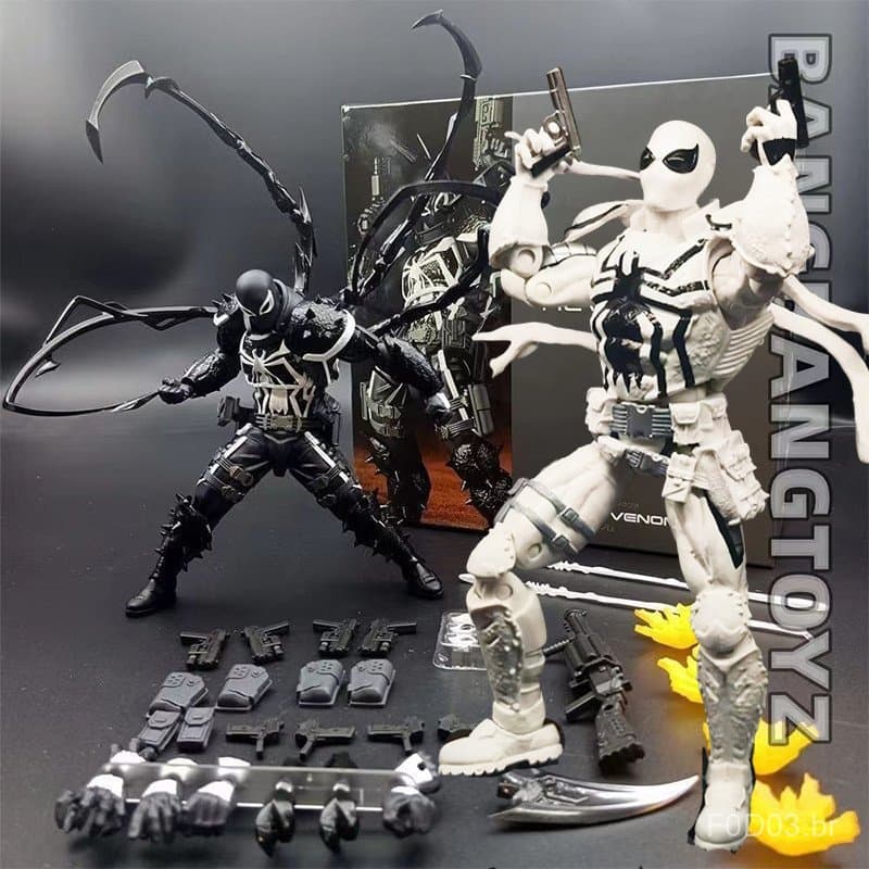 Marvel Agent Venom Anti SHF Carnage Action Figure Articulated Movable Yamaguchi 9CXM