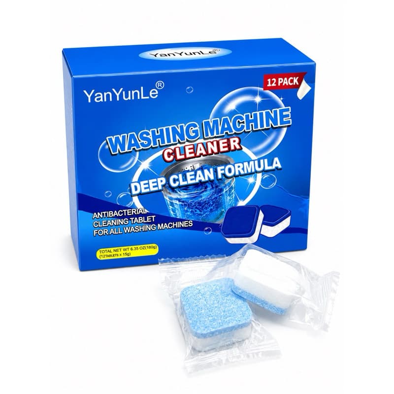 Pastilha Efervescente Para Limpeza de Máquina de Lavar Anti Odor