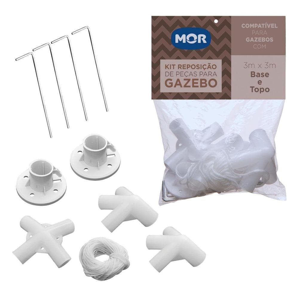 Kit de Reposição de Peças para Gazebo 3m x 3m Mor