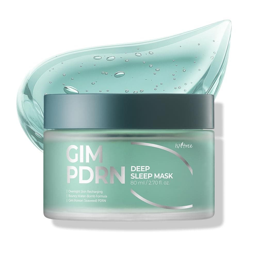 Máscara Noturna IsNtree Gim PDRN 80ml, 2.7 fl oz |   Máscara Noturna em Gel de Algas Marinhas Coreanas para Cuidados com