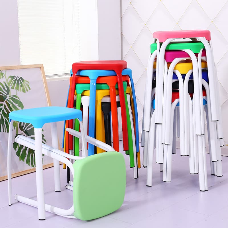 Cadeira branca moda criativa simples moderna sem costas fezes vendas escritório negociar cadeira de mesa simples cadeira