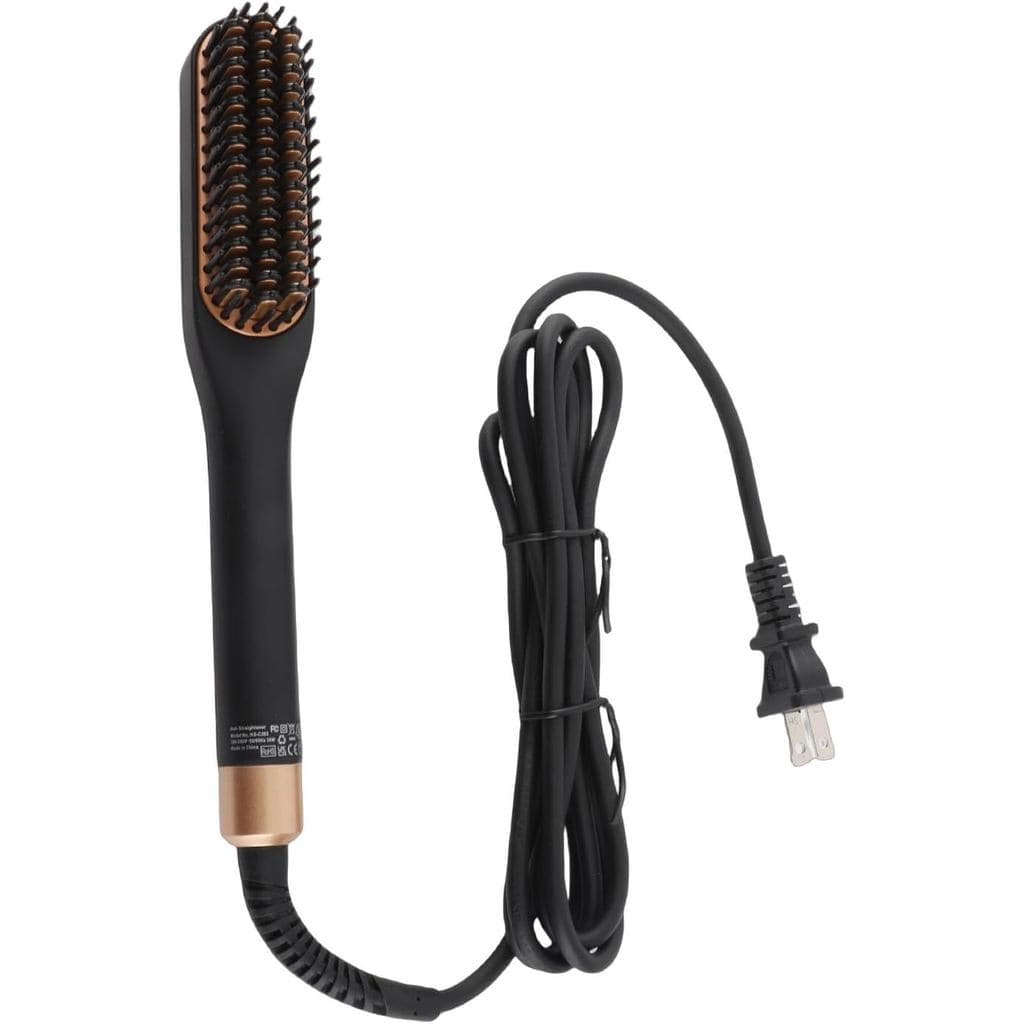 Alisador de Barba, Escova Alisadora de Cabelo Aquecida com 3 Temperaturas Ajustáveis, Pente Elétrico para Alisar Barba,