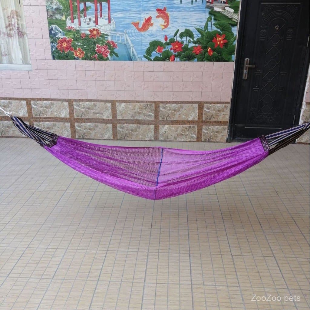 Rede de descanso para exterior, rede de seda gelada, rede de descanso para viagens de lazer, fácil de transportar, rede