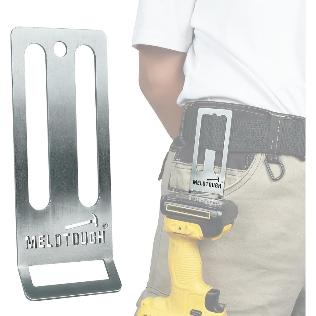Suporte de Furadeira MELOTOUGH para Cinto de Ferramentas, Porta-Furadeira, Porta-Meça (Compatível com Cintos de até 2,7"