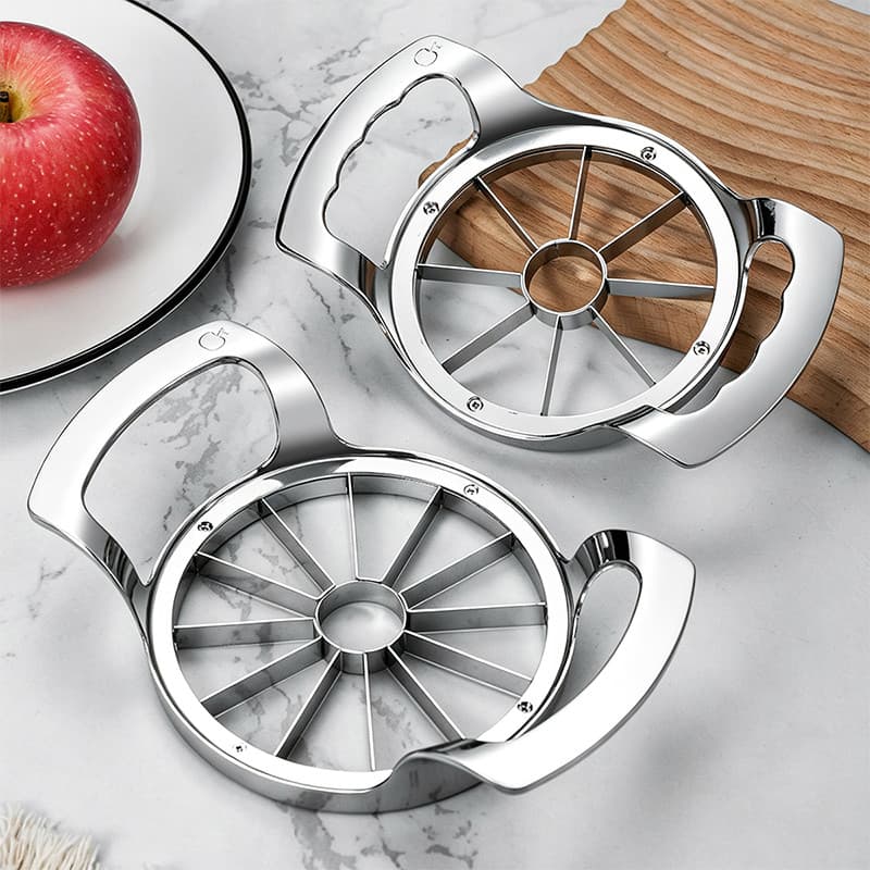 Aço Inoxidável Apple Slicer Corer Cortador 2 Tamanhos Espelho Polonês Frutas Wedger Divisor Ferramenta De Cozinha