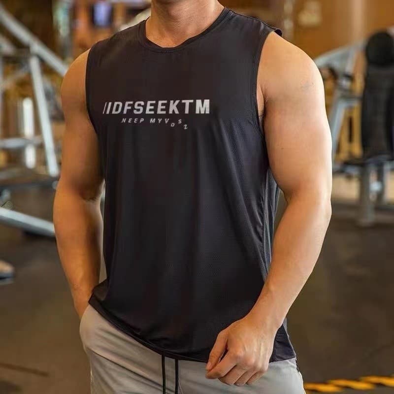 Verão Street Wear Fitness esportes colete ins novo estilo treinamento correndo de secagem rápida respirável transpiração
