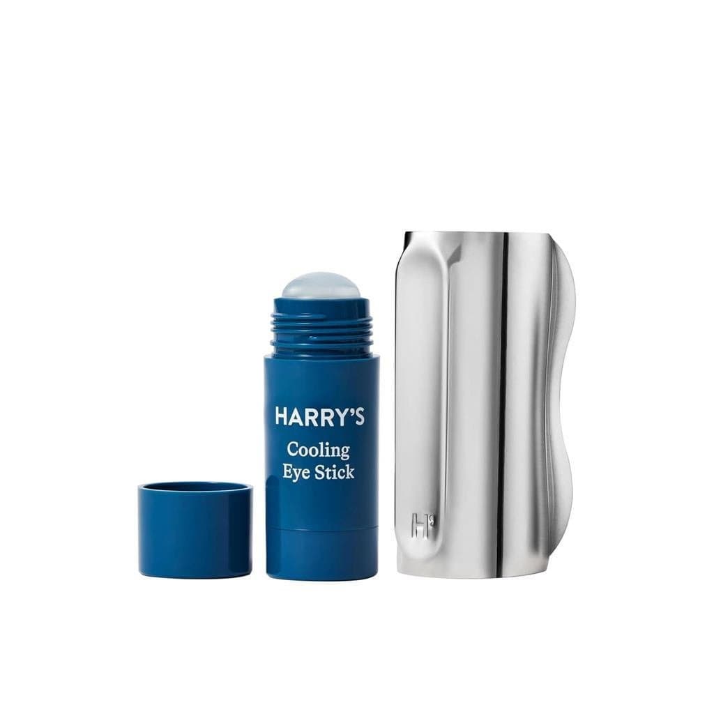Kit de Resfriamento para os Olhos Harry's para Homens - Ferramenta de Massagem Facial GuaSha para Redução de Inchaço e B