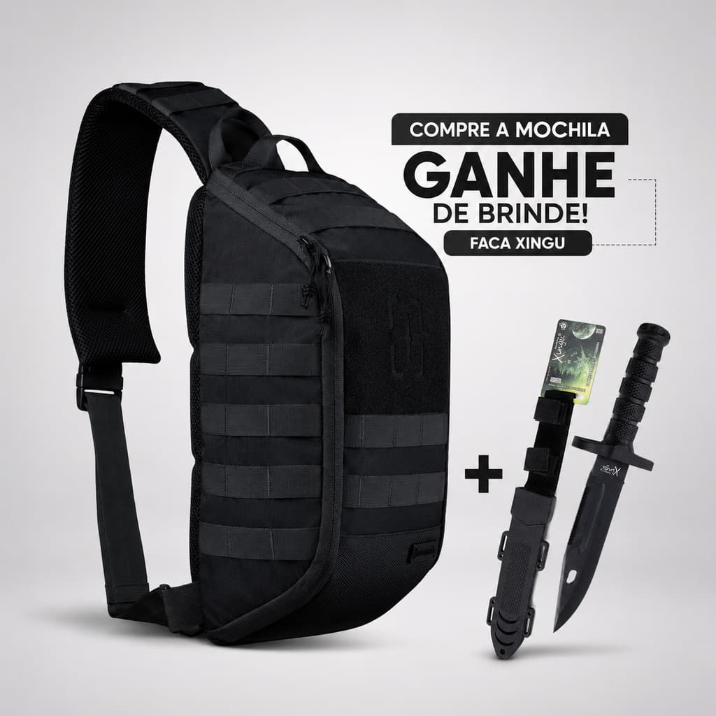 BOLSA DE OMBRO AGILITY 10 L INVICTUS ORIGINAL + BRINDE FACA