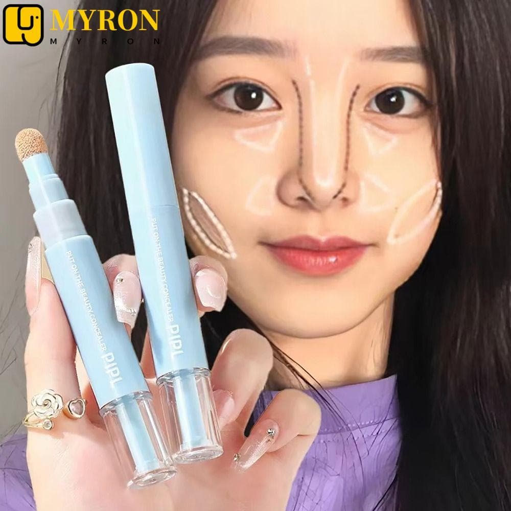 MYRON1 1 Unidade De Caneta Corretiva , Maquiagem Líquida PIPL Iluminadora Facial , Bastão Iluminador Hidratante