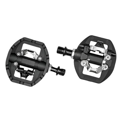 Pedal Clip Plataforma Gta Spd Bike Mtb Rolamento Eixo Cr-mo Preto