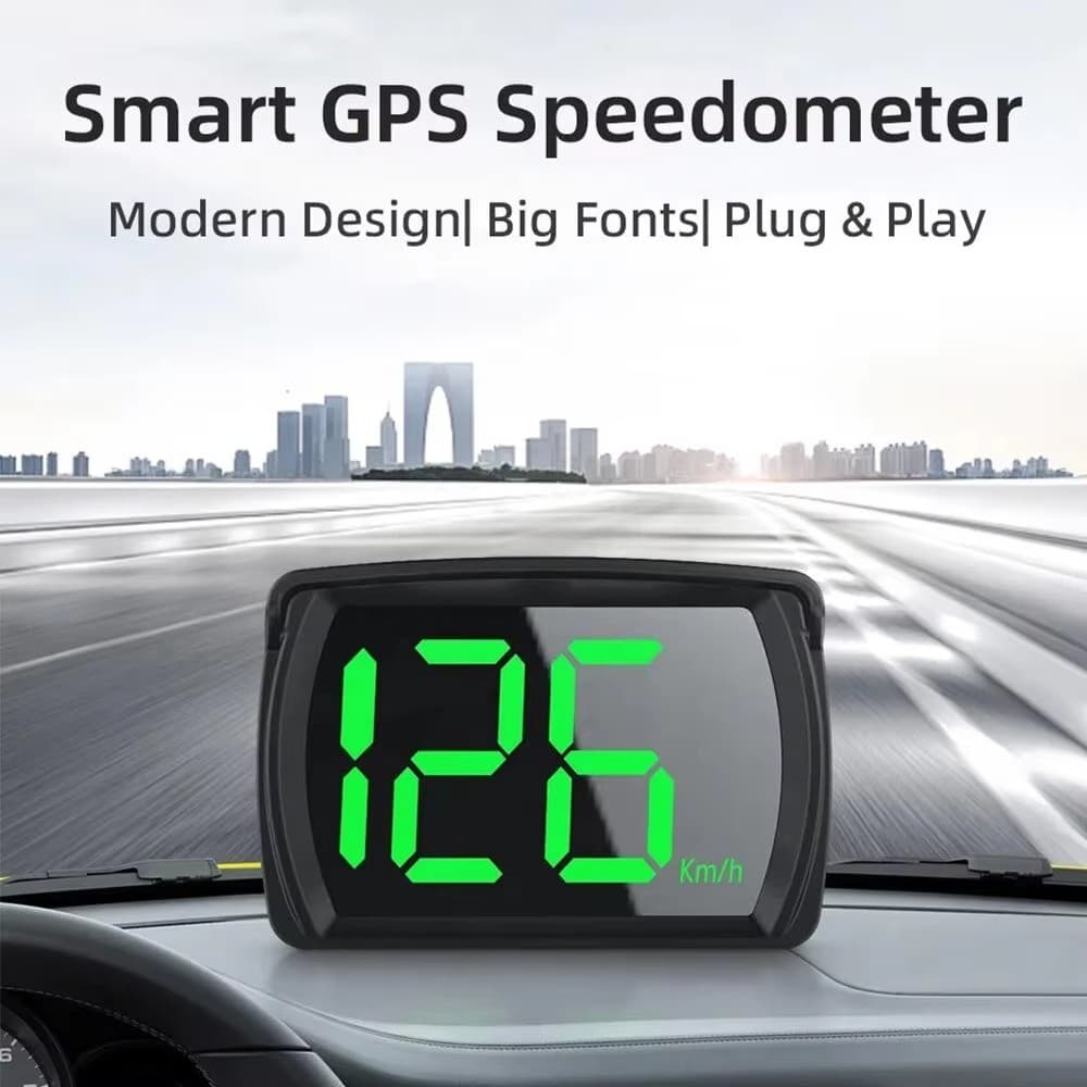 Y03 Universal Carro HUD Head Up Display Velocímetro Digital Grande Fonte KMH Projetor Para Auto Eletrônico Medidor De Ve