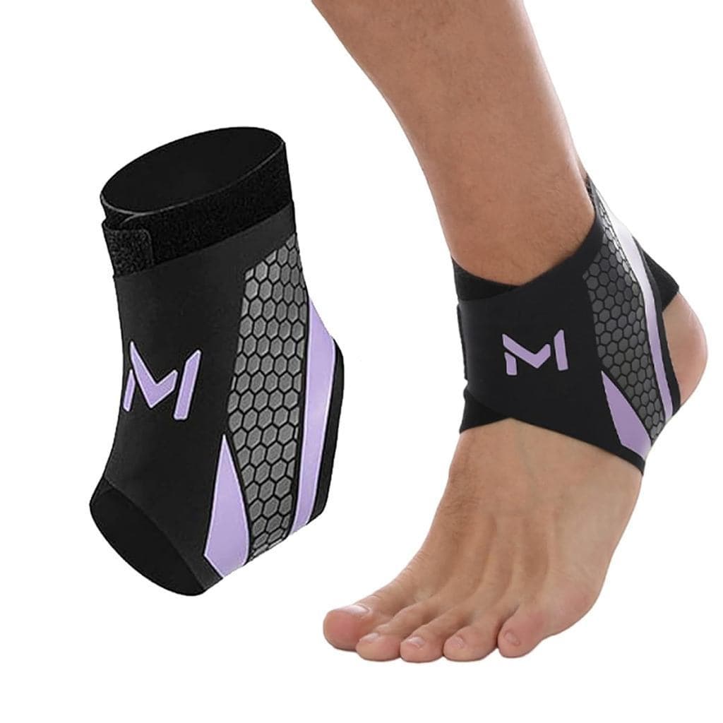 Tornozeleira esportiva Evosteps, suporte para tornozelo Evosteps, manga de compressão para tornozelo com tiras ajustávei