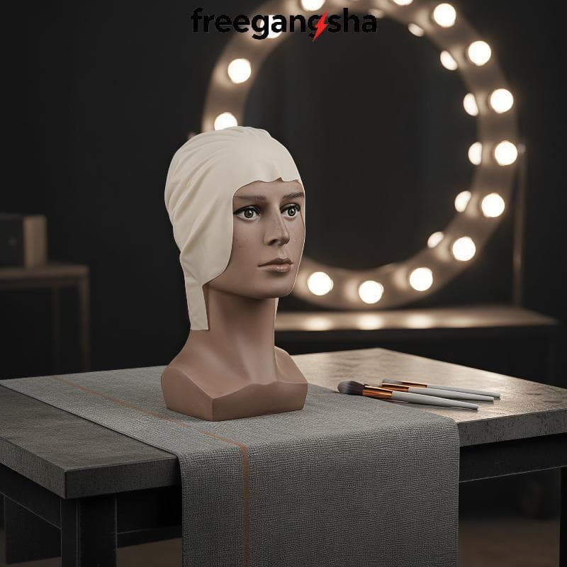 [FRE] Engraçado Realista Falso Cabeça Careca Peruca Boné Látex Macio Unissex Máscara Cosplay Para Crianças Adultos Temát